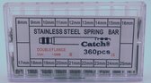 Catch® horlogeband pushpinnen set 8 tot 25 mm totaal 360 stuks