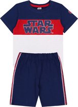 Marineblauw setje - blouse met STAR WARS short 104 cm