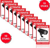 Brute Strength - Camerabewaking - Cameratoezicht sticker set - 20 cm - 10 stuks