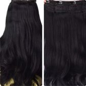 Clip In Extensions Human Hair Impression 55cm 180gram One Piece zwart