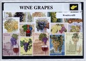 Wijndruiven – Luxe postzegel pakket (A6 formaat) : collectie van verschillende postzegels van wijndruiven – kan als ansichtkaart in een A6 envelop - authentiek cadeau - kado - geschenk - kaart - druif - druiven - wijn - merlot - malbec - chardonnay