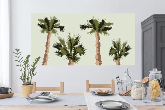 Stickers Stickers muraux - Palmier - Eté - Tropical - 120x60 cm - Film adhésif