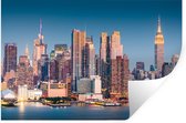 Stickers Stickers muraux - New York - Water - Manhattan - 120x80 cm - Feuille adhésive