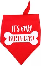Bandana pour Chiens C'est mon anniversaire rouge - chien - bandana - anniversaire - anniversaire