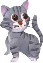 Primus| Bobble Buddies| Beelden & figuren| Tilly the Tabby Cat| Grijze gestreepte kat| Metaal Handgemaakt| Beweegbare kop en staart| Cadeau