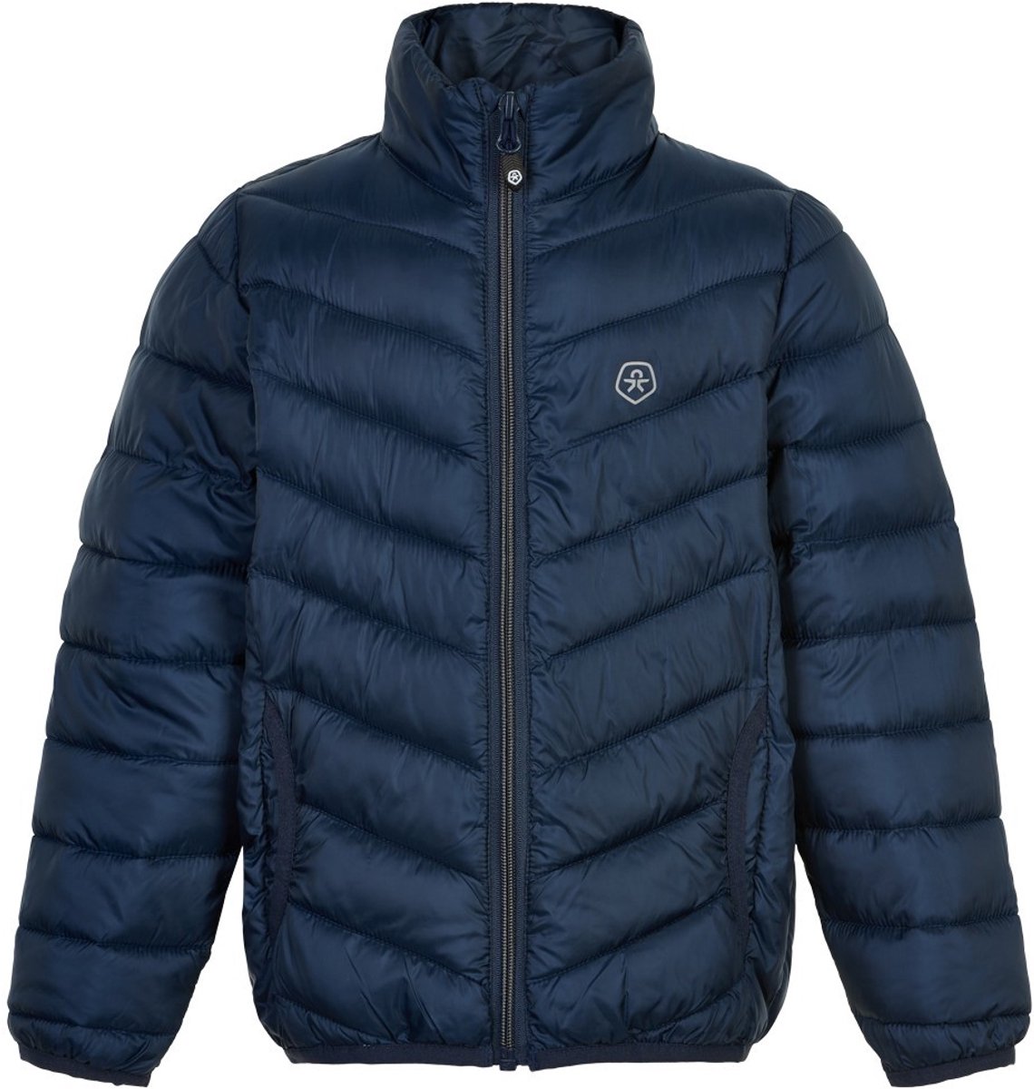 Color Kids - Compacte winterjas voor kinderen - Gewatteerd - Donkerblauw - maat 116cm