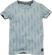 Levv jongens t-shirt Sam aop Blue Mist Block