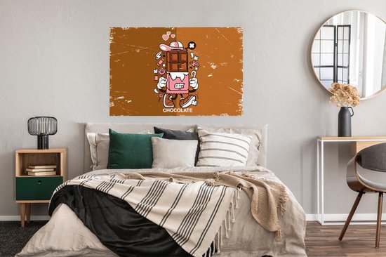 Affiche Chocolat - Rétro - Emballage - 120x80 cm
