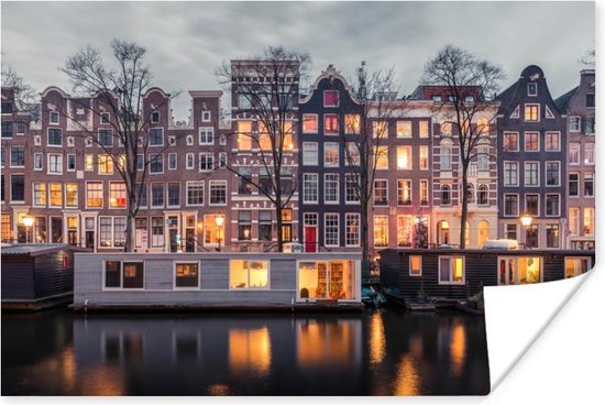 Affiche Lumière - Maison - Amsterdam - 90x60 cm