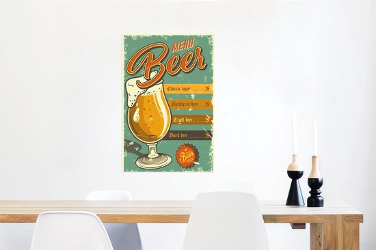 Affiche Bières - Vintage - Bière - 40x60 cm