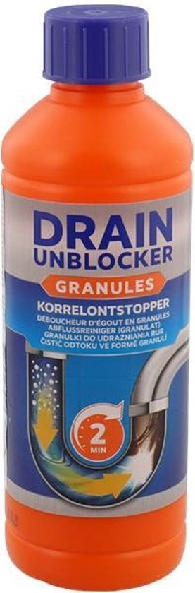 Drain Unblocker Granules | Korelontstopper | binnen 2 minuten resultaat |  500 g | bol