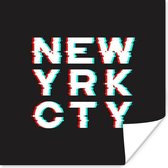 Poster New York - City - Zwart - 30x30 cm