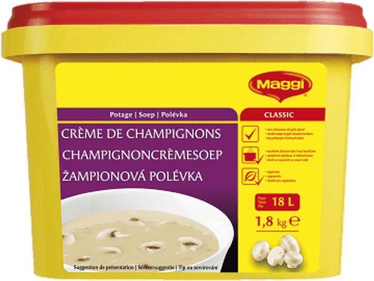 Maggi - Champignon Creme Soep goed voor 18 liter