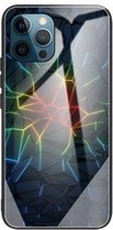 Gehard glas + TPU-randbeschermhoes voor iPhone 13 Pro (crack)