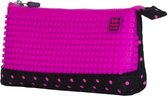 etui met siliconen zijkant 20 cm fuchsia/zwart