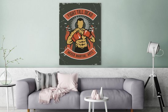 Boxes de Peinture sur Toile - Homme - Vintage - 80x120 cm - Décoration murale