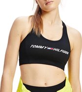 Tommy Hilfiger Sport Light Intensity Sportbeha - Maat M - Vrouwen - Zwart - Wit