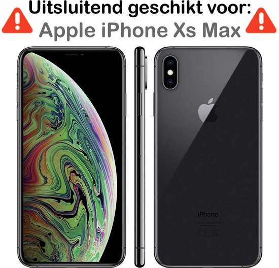 Coque iPhone Xs Max Siliconen iPhone Xs Max Rose - Coque iPhone Xs Max Coque Arrière en Siliconen - 2x