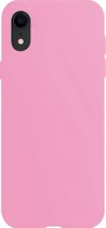 Hoes voor iPhone XR Hoesje Siliconen - Hoes voor iPhone XR Hoesje Roze Case - Hoes voor iPhone XR Cover Siliconen Back Cover