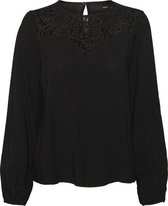 VERO MODA VMVICA L/S LACE TOP GA Dames T-shirt - Maat XS