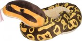 knuffel koningspython junior 137 cm pluche bruin