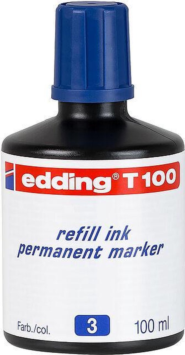 Edding T-100 inktcartridge 1 stuk(s) Origineel Blauw