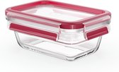 Tefal MasterSeal N1040510 boîte hermétique alimentaire Rectangulaire 0,45 L Transparent, Rouge 1 pièce(s)