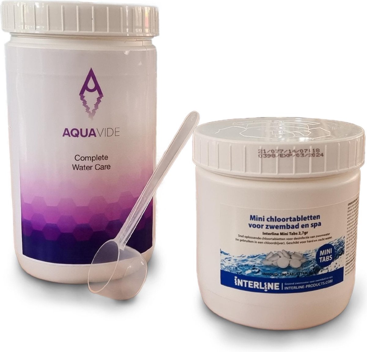 AquaVide - Opzetzwembad zwembad onderhoud - chloortabletten - reiniging