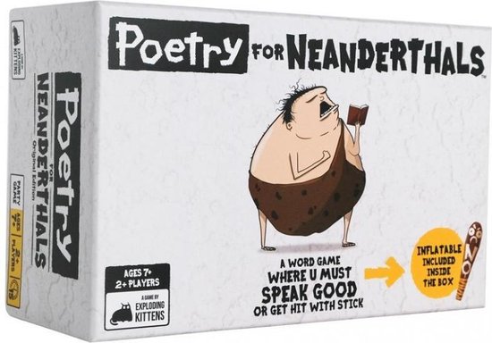 Afbeelding van het spel kaartspel Poetry for Neanderthals