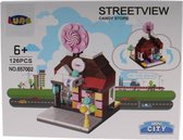 Mini City Streetview Candy Store bouwset 126-delig (657002)