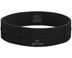 Smart Waistbelt ZIPPER | BEE SAFE black -M- | heuptas | telefoonhouder | hardloopriem | drinkgordel
