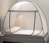Klamboe tent - Inclusief Opbergtas - 2 Persoons - 180x200cm - Grijs/Wit