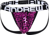 Andrew Christian Posh Leopard Jock - Maat XL - Heren Jockstrap - Luipaard print - Roze Jockstrap