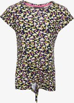 TwoDay meisjes T-shirt met bloemenprint - Geel - Maat 146/152