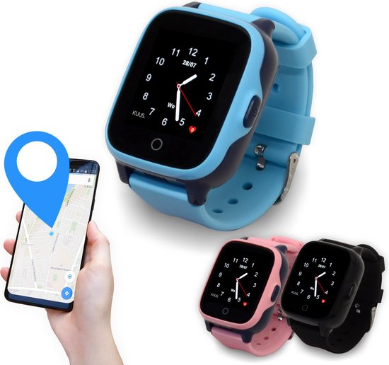 KUUS. W2 Smartwatch voor kinderen, GPS horloge kind, kinder GPS