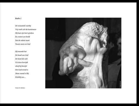 Acacia – Rodin 1 – maçonniek gedicht in fotolijst zwart aluminium 30 x 40 cm