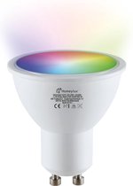 HOMEYLUX - GU10 smart lamp - LED - Besturing via app - WiFi - Bluetooth - Dimbaar - Slimme verlichting - 38° - P45 - 5.5 Watt - 345 lumen - 230V - 2700-6000K - RGBWW - 16.5 miljoen kleuren - 