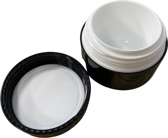 Pot cosmétique 10 pièces - 15ml - noir brillant - pot en plastique avec  couvercle -... | bol.com