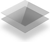 Hard PVC hele plaat transparant 0.5 mm