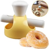 WiseGoods Luxe Donutmaker - Donuts Maken - Keukengerei - Bakken - Donut Bakvorm - Keuken Accessoires - Geel