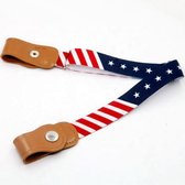 MrBuckleFree™ | Gespvrije Elastische Riem - Voor Kinderen - Amerikaanse Vlag - Stars & Stripes - USA.