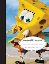Composition Notebook, 8.5 x 11, 110 pages: Spongebob