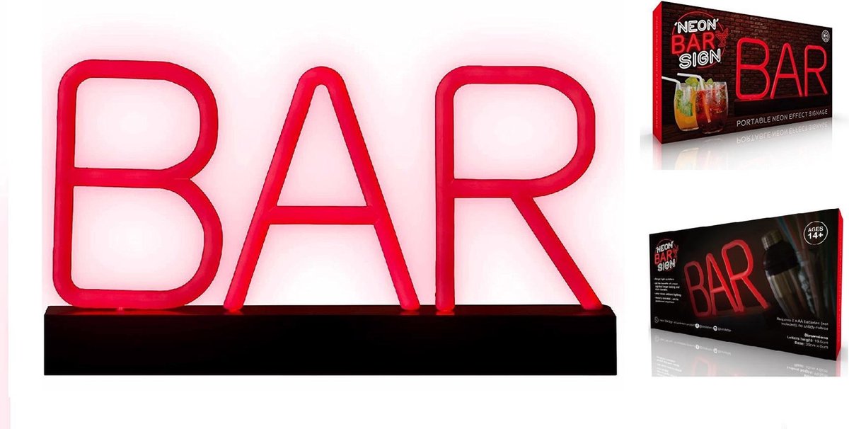 BAR - Rood Licht Neon - Decoratie