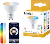 IDINIO ColorSmart WIFI ledlamp GU10 spotje - Dimbaar met App - White & Color