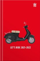 Ryam Studie agenda met scooter afgebeeld rood