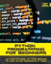 Programming- Python Programming for Beginners
