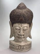 Boeddha hoofd van hout
