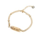 Go Dutch Label Armband geluks kraal love Goud B1837-2