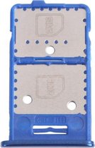 SIM-kaartlade + SIM-kaartlade + Micro SD-kaartlade voor Samsung Galaxy M31s SM-M317 (blauw)