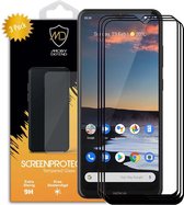 3-Pack Nokia 5.3 Screenprotectors - MobyDefend Gehard Glas Screensavers - Zwarte Randen - Screen Protectors - Glasplaatjes Geschikt Voor: Nokia 5.3